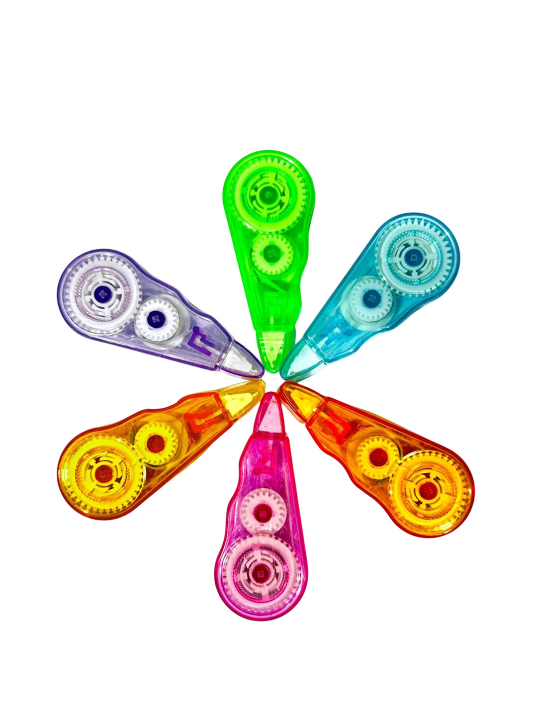 Kalra Magic Pack of 2 Blue and Yellow Single Sided Correction tape dispenser Pack of 2