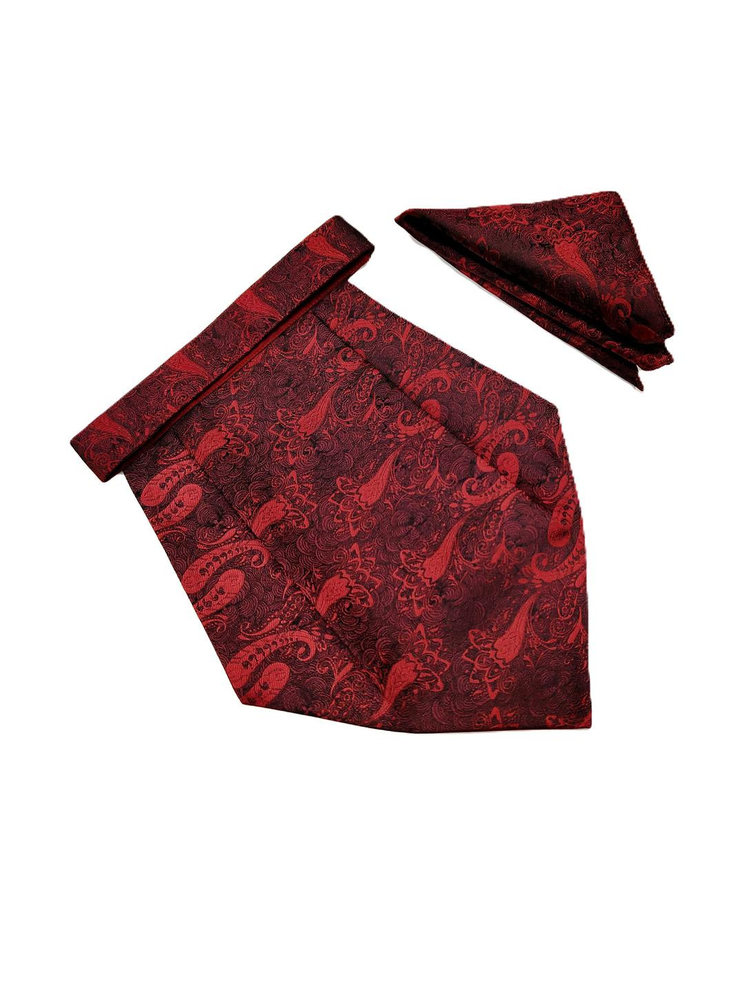 Paisley Design Cravats & Pocket Square Combo