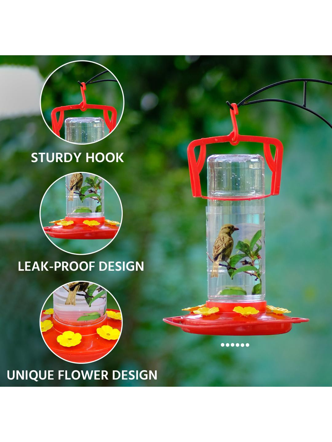 AMIJIVDAYA Plastic Bird Feeder