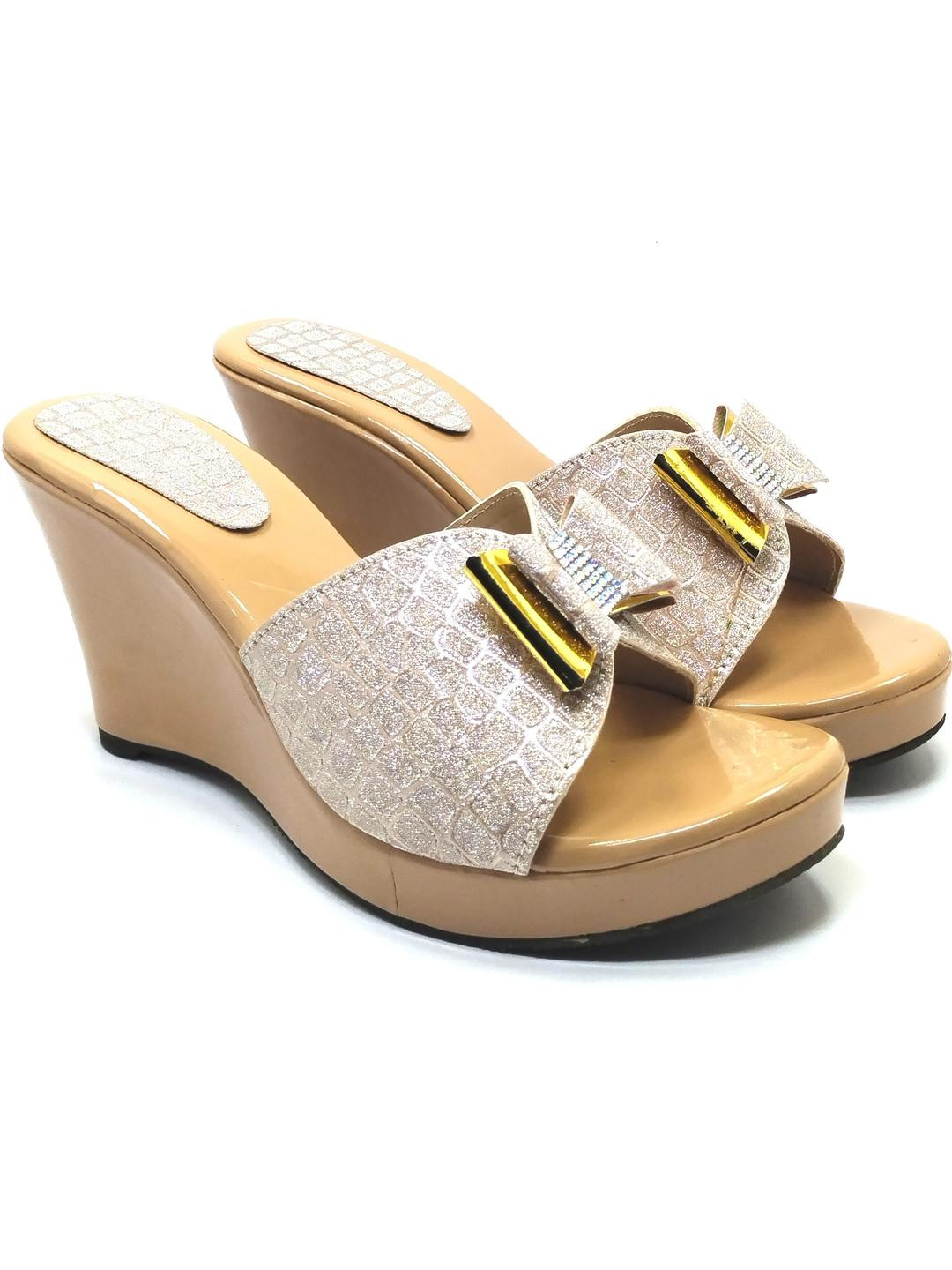 TODRIA Wedge Sandals with Bows