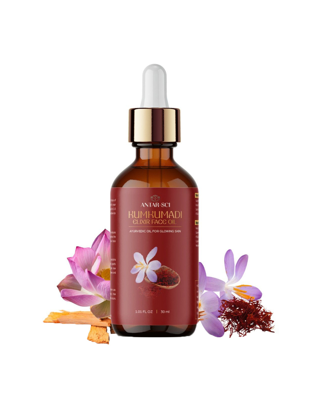 Antar-Sci Ayurvedic Kumkumadi Gold Oil For Glowing Skin - 30 ml