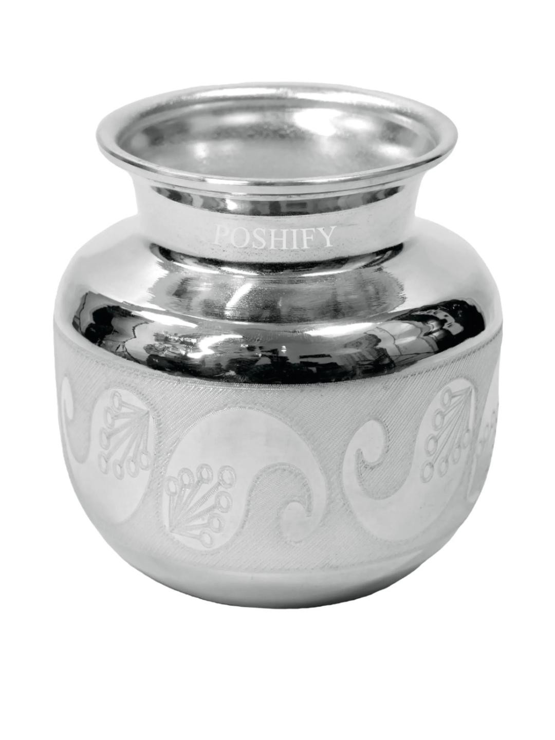 POSHIFY Pure German Silver Kalash / Chombu for Pooja
