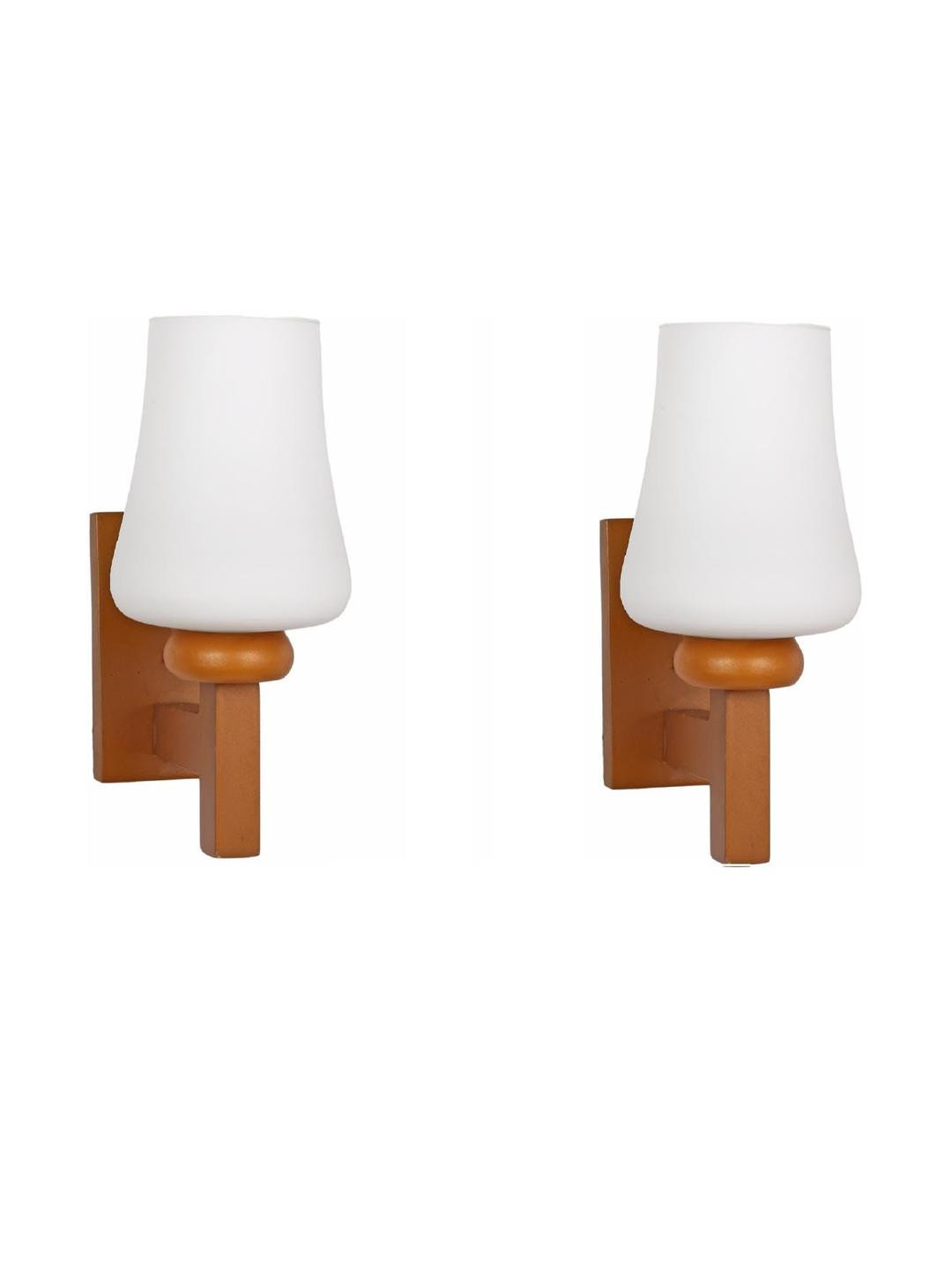 Somil Premium Designer Glass Wall / Night Lamp  Elegant & Stylish Dcor Accent for Modern Interiors, color- White, Size:- 20 X 29 X 31 CM