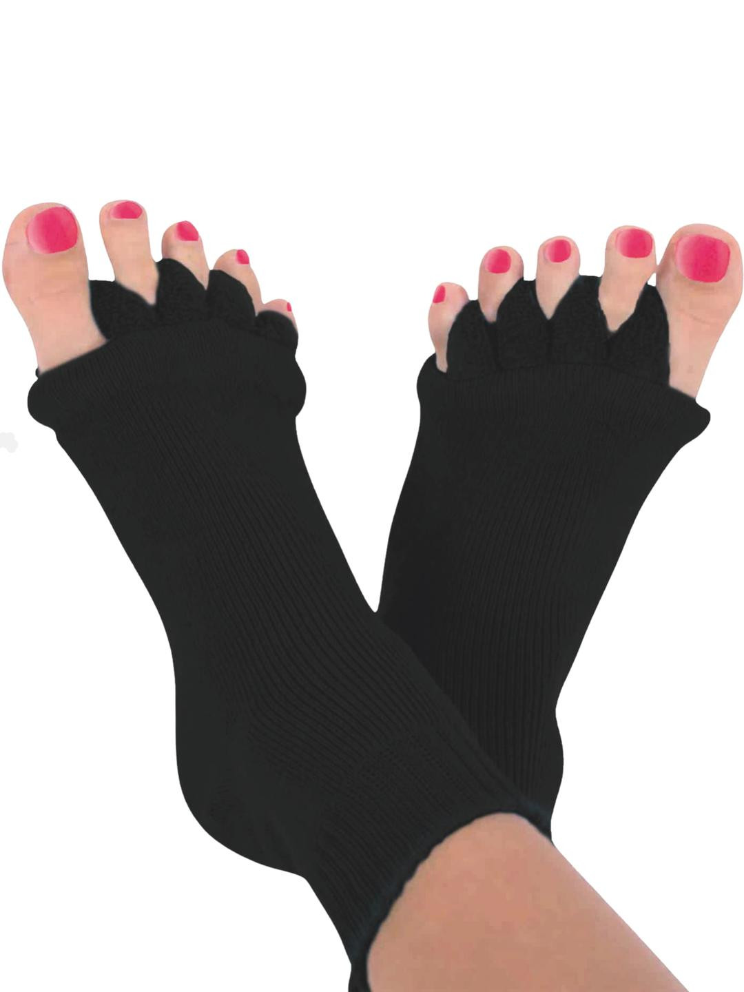 SOXVIEW Black Solid Ankle Length socks