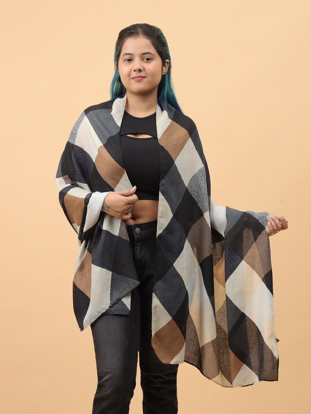 Moda Chales Women Checked Scarves