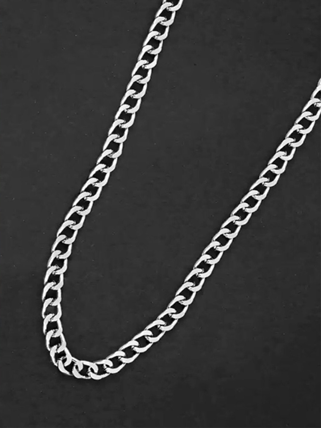 Elite creation Unisex Silver-Plated Chain