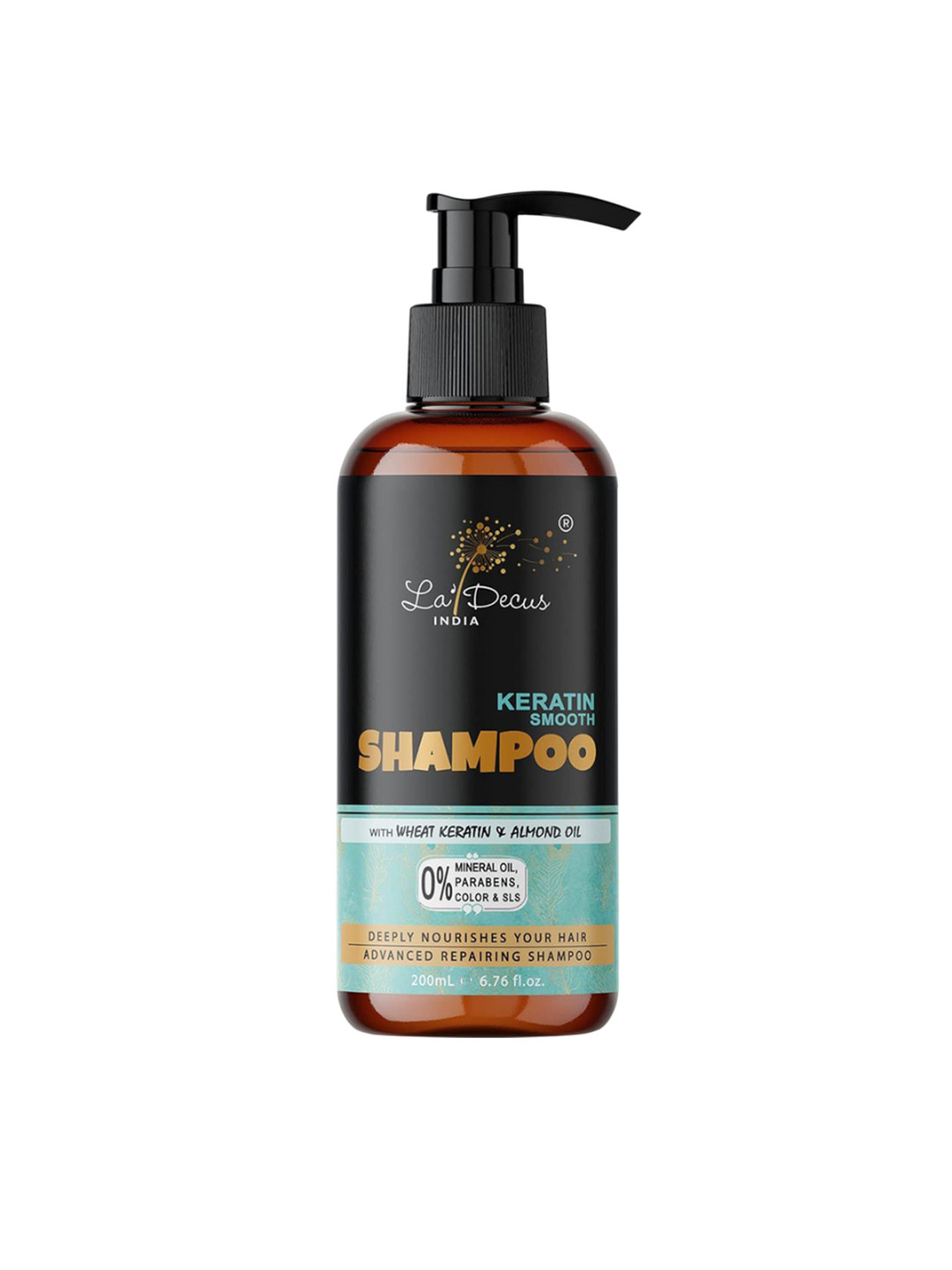 La'Decus Keratin Smooth Shampoo With Almond Oil - 200 ml