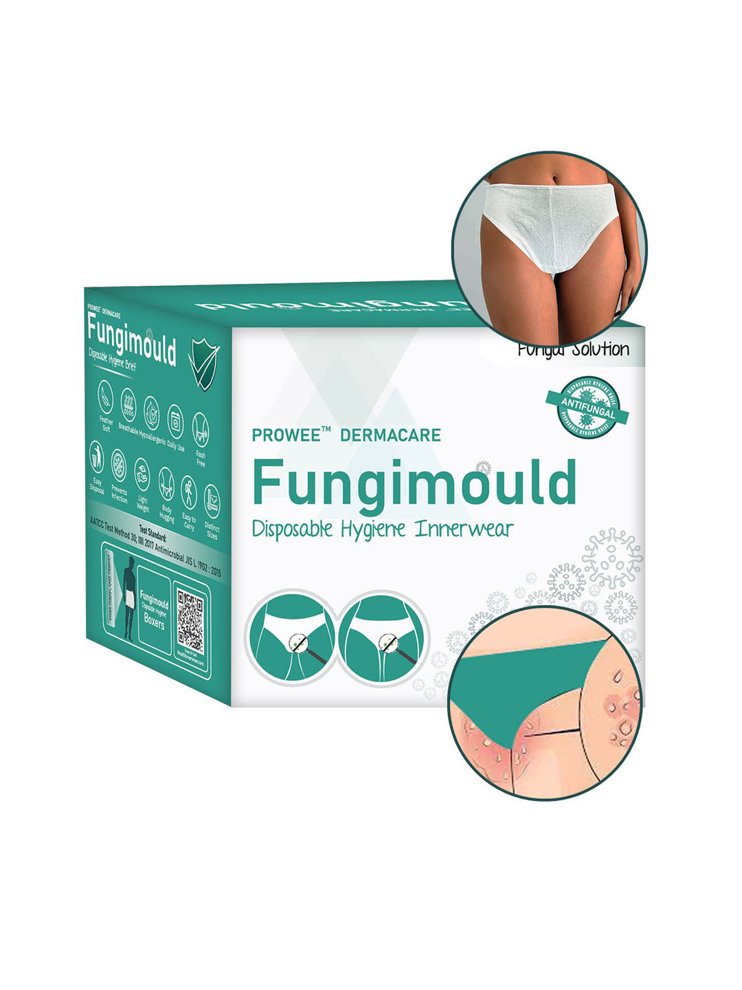 Prowee Fungimould Disposable Antifungal & Antibacterial Brief