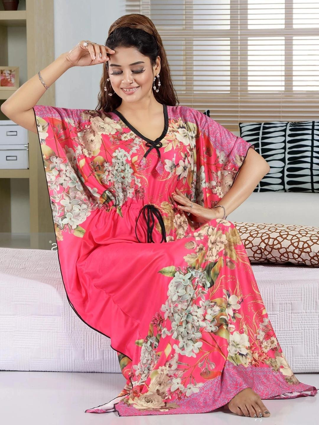Gutthi Women Pink Nightdress