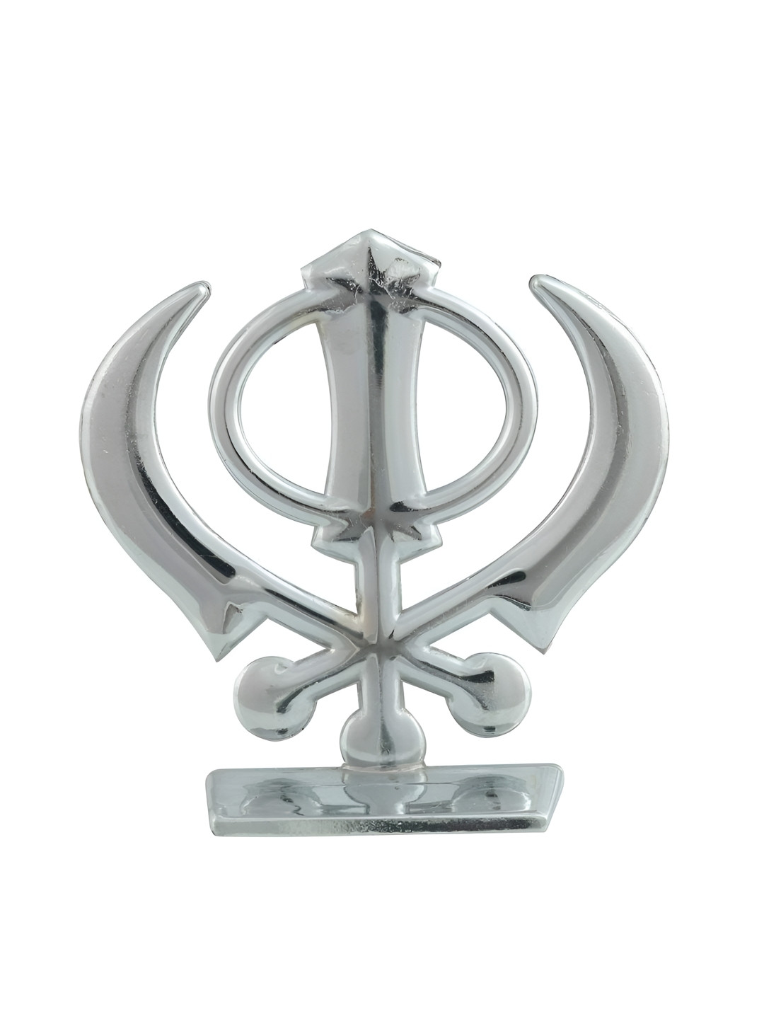 Stylewell Silver-Toned Sikh Khanda Sahib Idol Showpiece