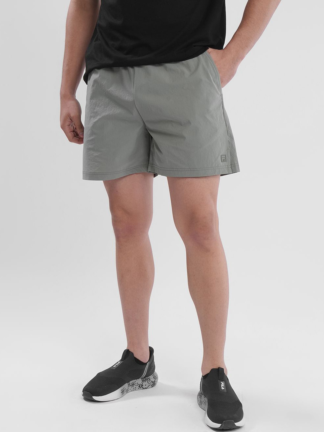 FILA Men Brand Logo Regular Fit Mid-Rise Regular Shorts