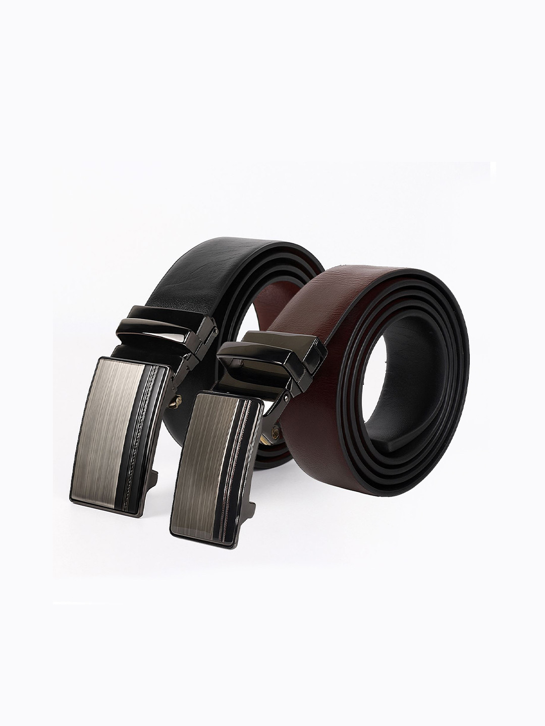 CIMONI Men Set Of 2 Reversible Formal Belt