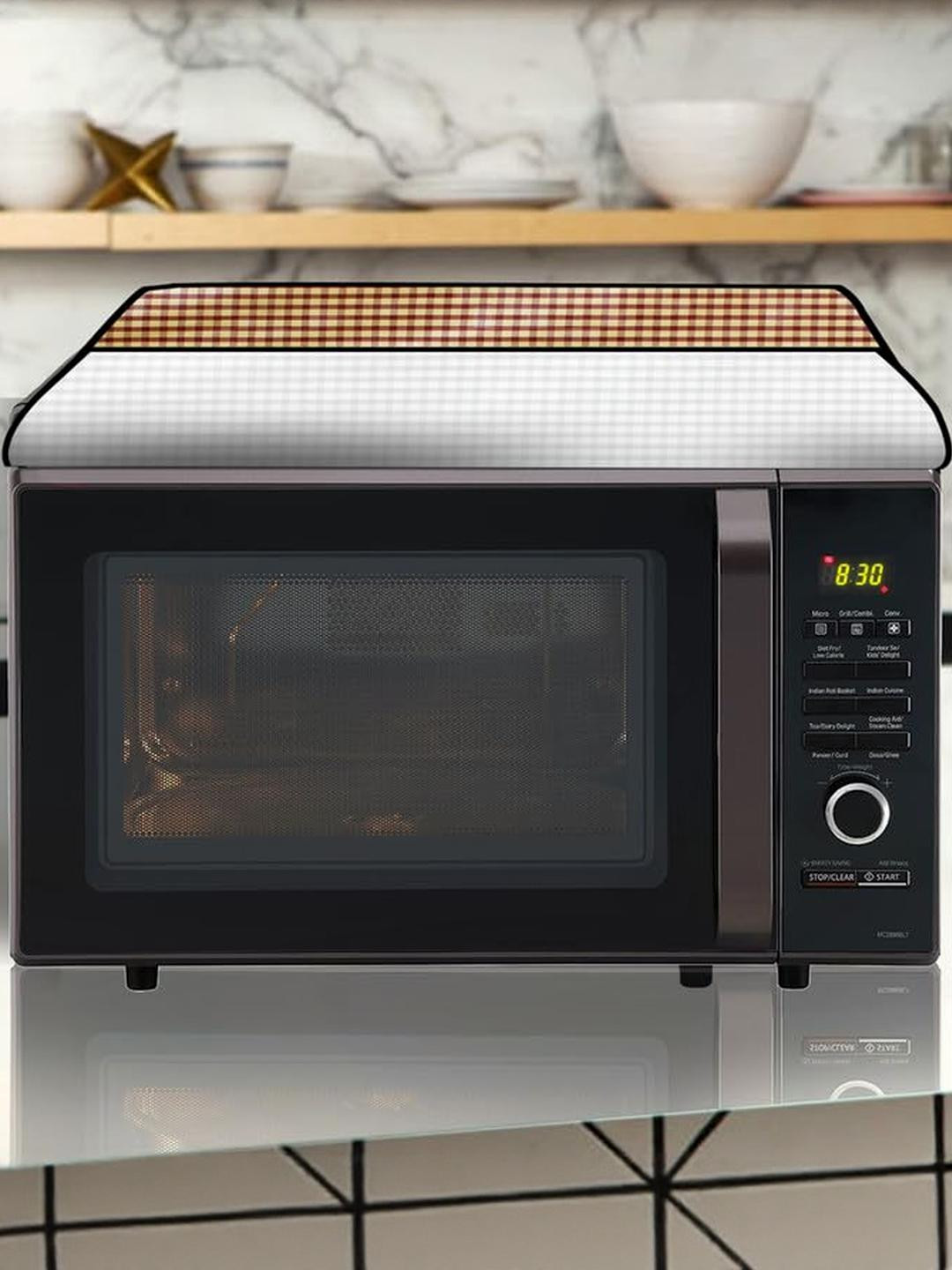 The Furnishing Tree PVC Waterproof Microwave Oven Cover Compatible for LG 28L MC2886BLT Pin Check P