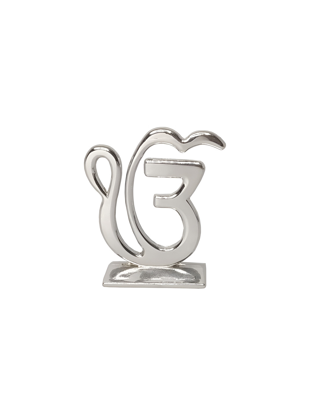 Stylewell Silver-Toned Sikh Ek Onkar Idol Showpiece