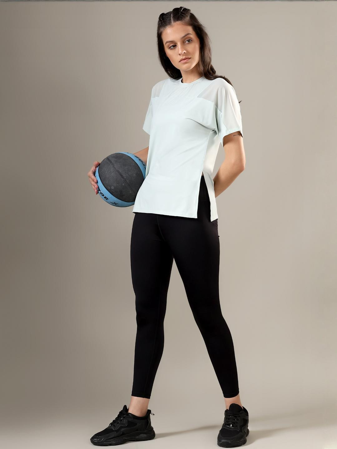 Fitkin Adults-Women Green Tops