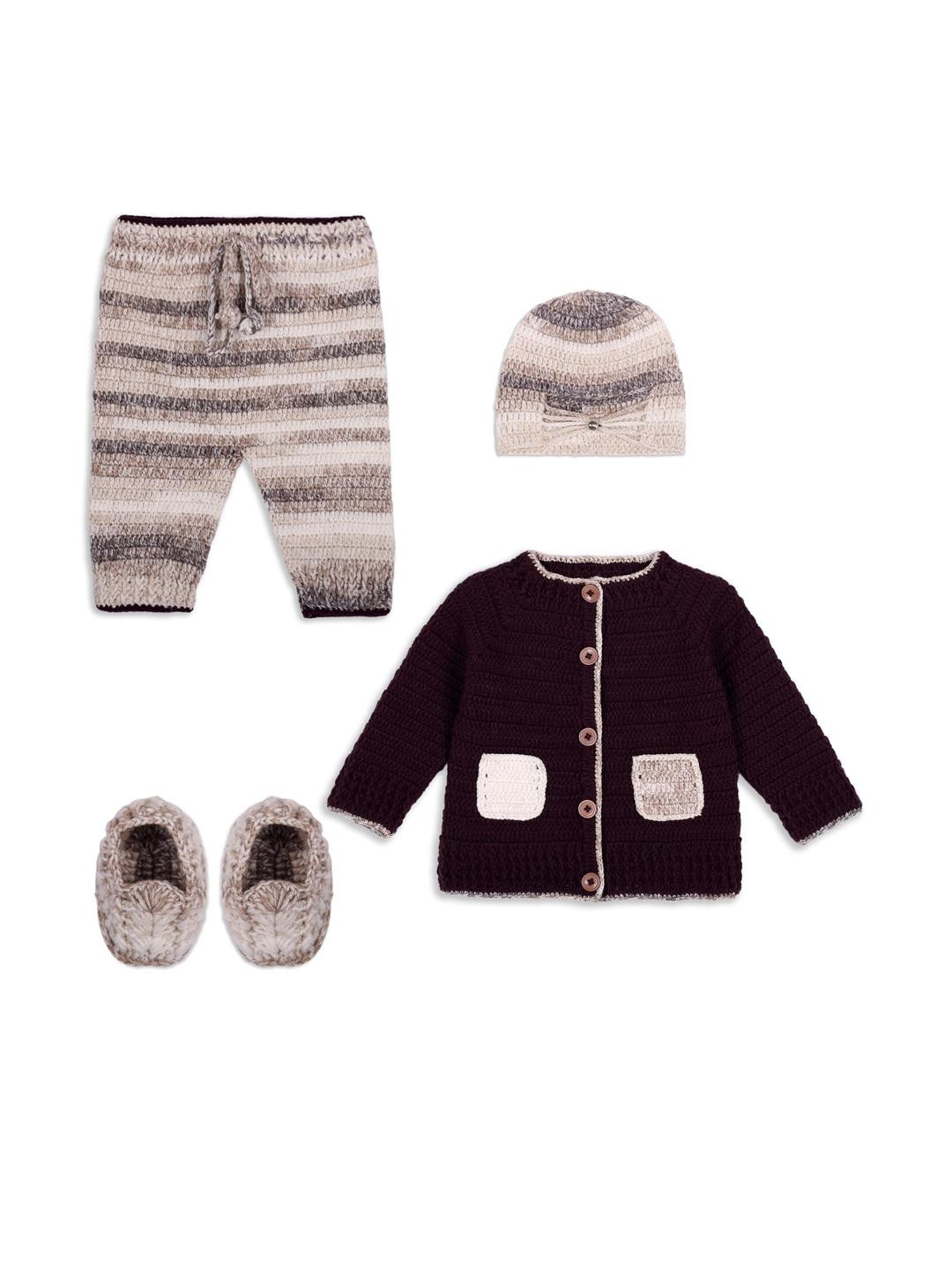 mmt Unisex Brown Clothing Set