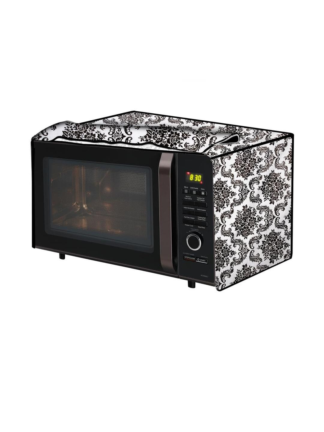 The Furnishing Tree PVC Waterproof Microwave Oven Cover Compatible for 23 L Convection 23BC4 Damask