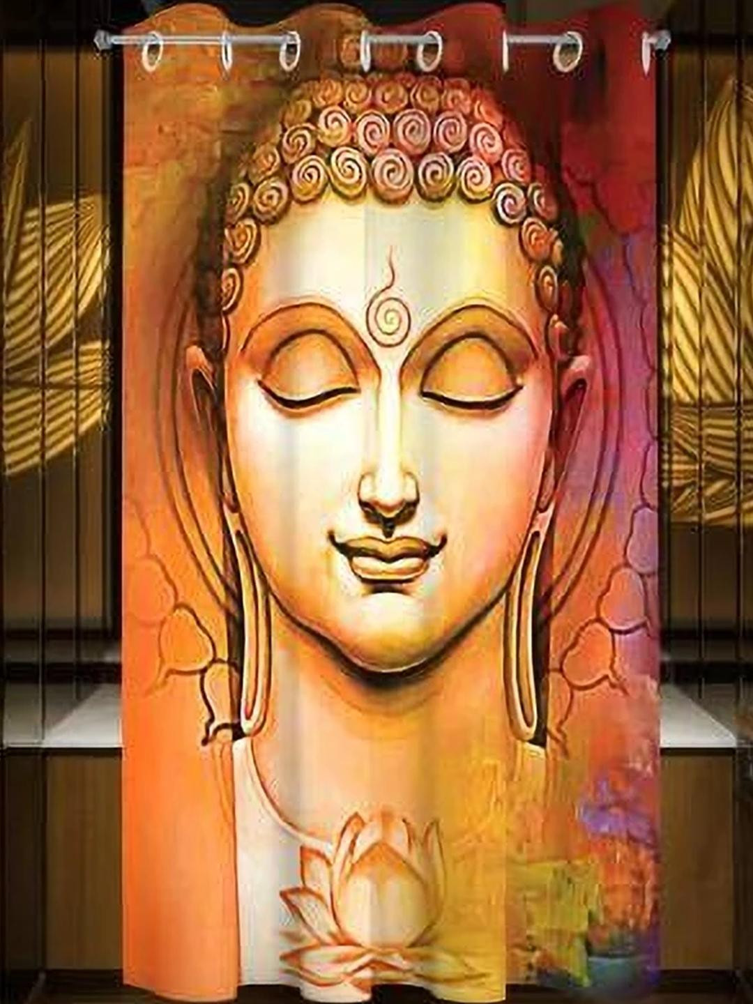 BELLA TRUE 152 cm (5 ft) Polyester Semi Transparent Window Curtain Single Curtain (Printed, Multicolor 7)