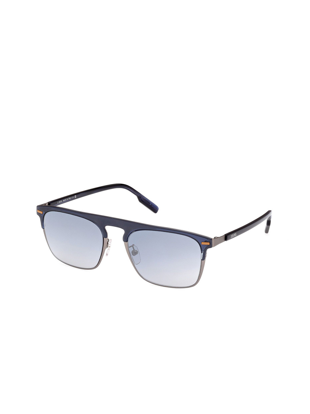 Ermenegildo Zegna Men Rectangle Sunglasses with UV Protected Lens EZ0216-H 56 90X