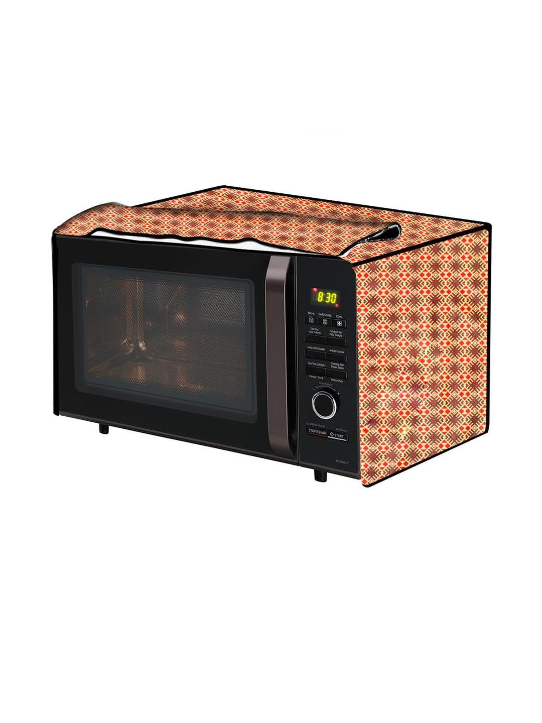 PVC Waterproof Microwave Oven Cover Compatible for LG 28L MC2886BPUM Surface Pa