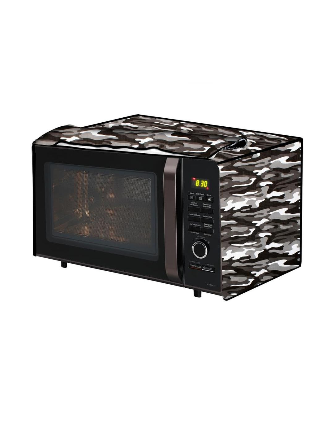 The Furnishing Tree PVC Waterproof Microwave Oven Cover Compatible for 17 L Solo 17PM-MEC2B Camoufl