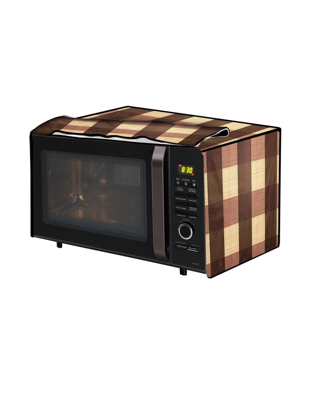 The Furnishing Tree PVC Waterproof Microwave Oven Cover  for 20 L Grill 20PG4S Gingham Pa