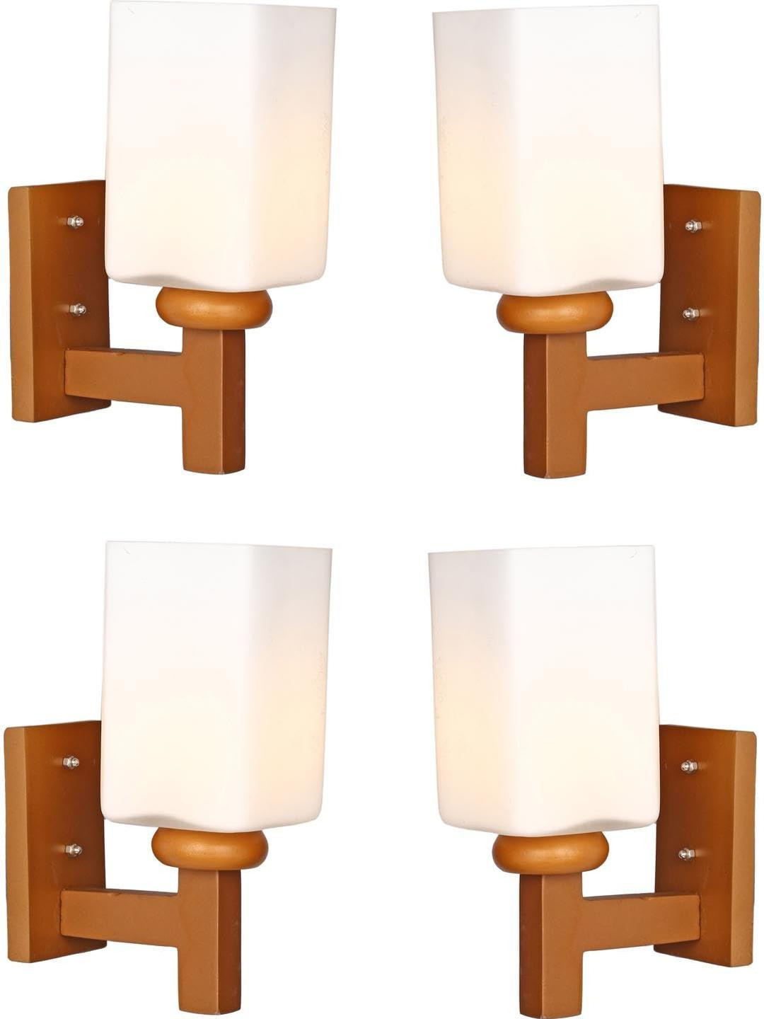 Somil Premium Designer Glass Wall / Night Lamp  Elegant & Stylish Dcor Accent for Modern Interiors, color- - White Size- 16.5 X 25.5 X 31.5 CM