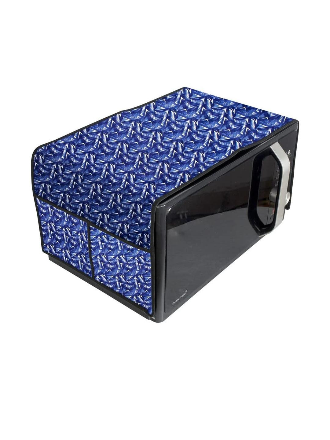 The Furnishing Tree Waterproof & Dustproof PVC Microwave Oven Top Cover with 4 Utility Pockets Frie