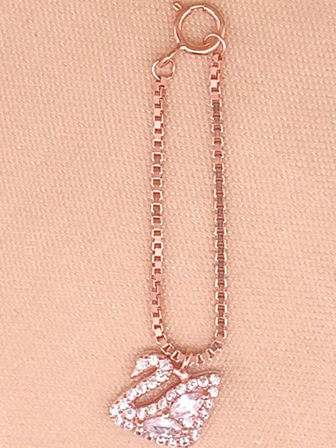 EZURR 925 Silver Dazzling Swan Watch Charm