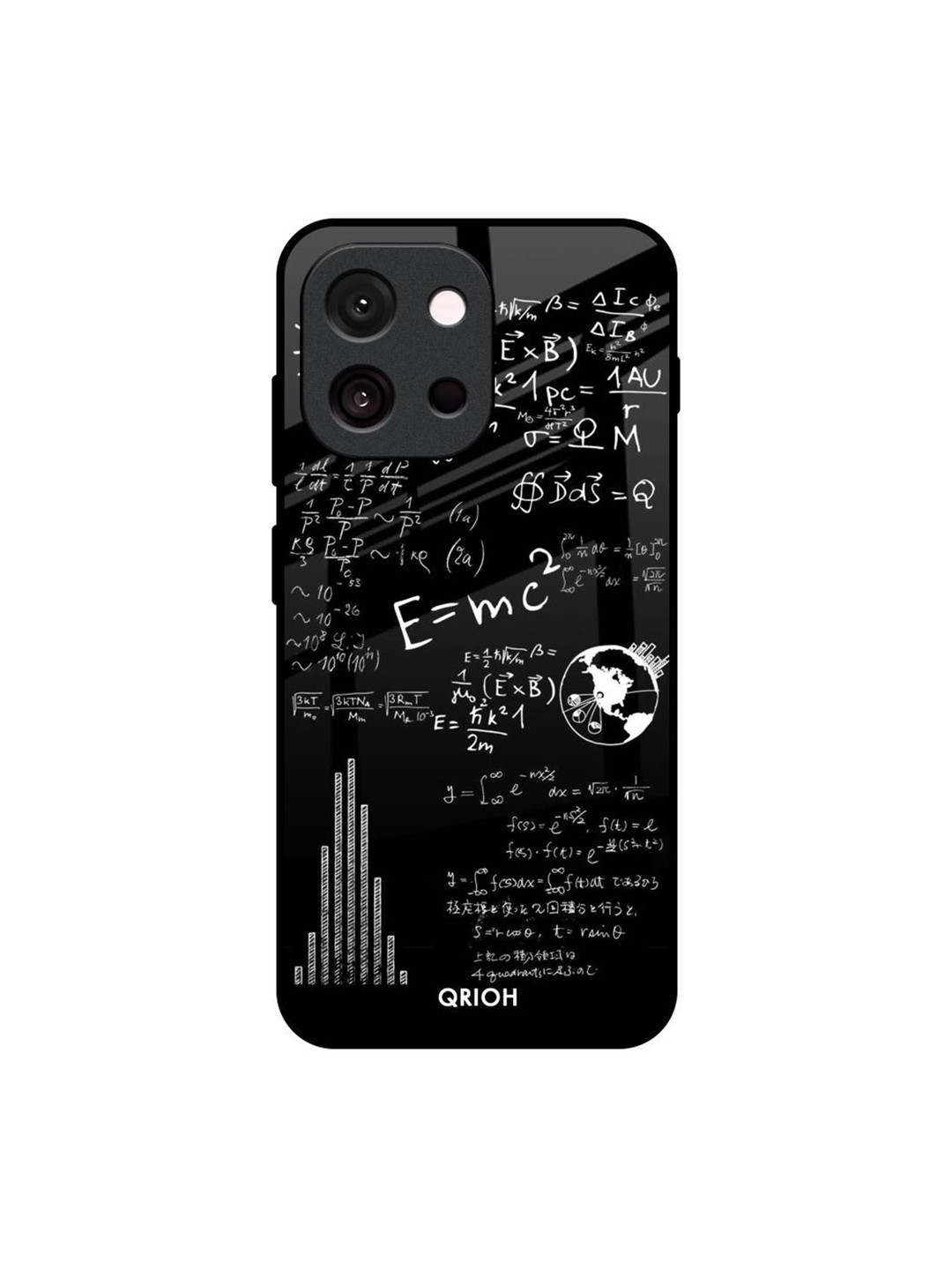 QRIOH Funny Math Printed Ultra Shockproof Silicone OnePlus 13T 5G Glass Back Case