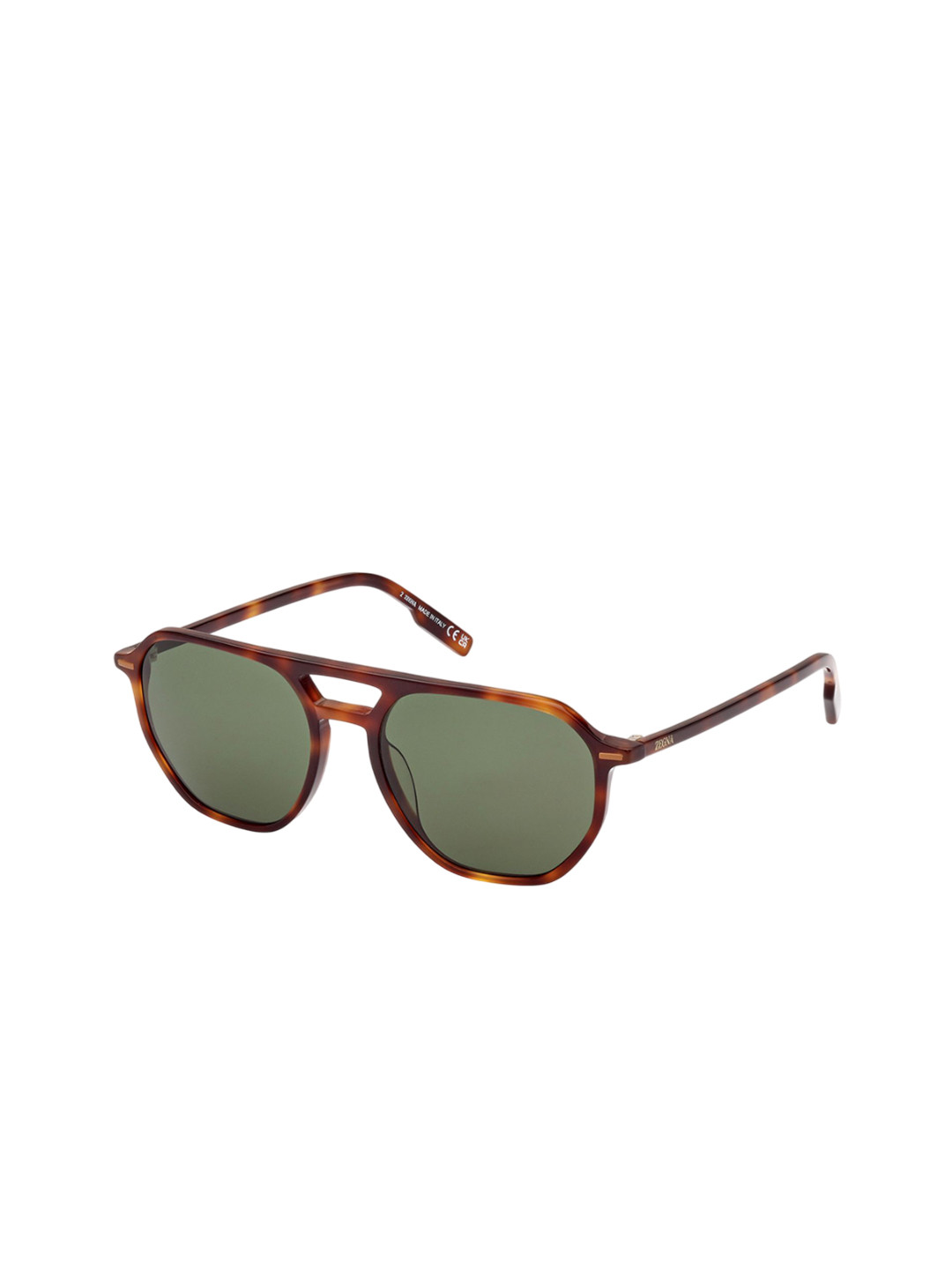 Ermenegildo Zegna Men Aviator Sunglasses with UV Protected Lens EZ0212 55 52N