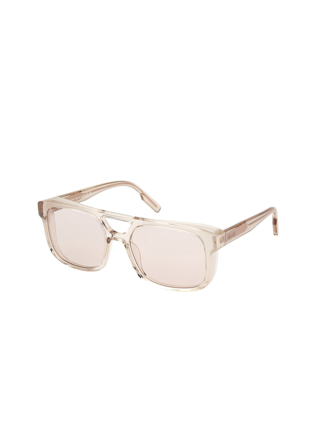 Ermenegildo Zegna Men Aviator Sunglasses with UV Protected Lens EZ0209 57 57E