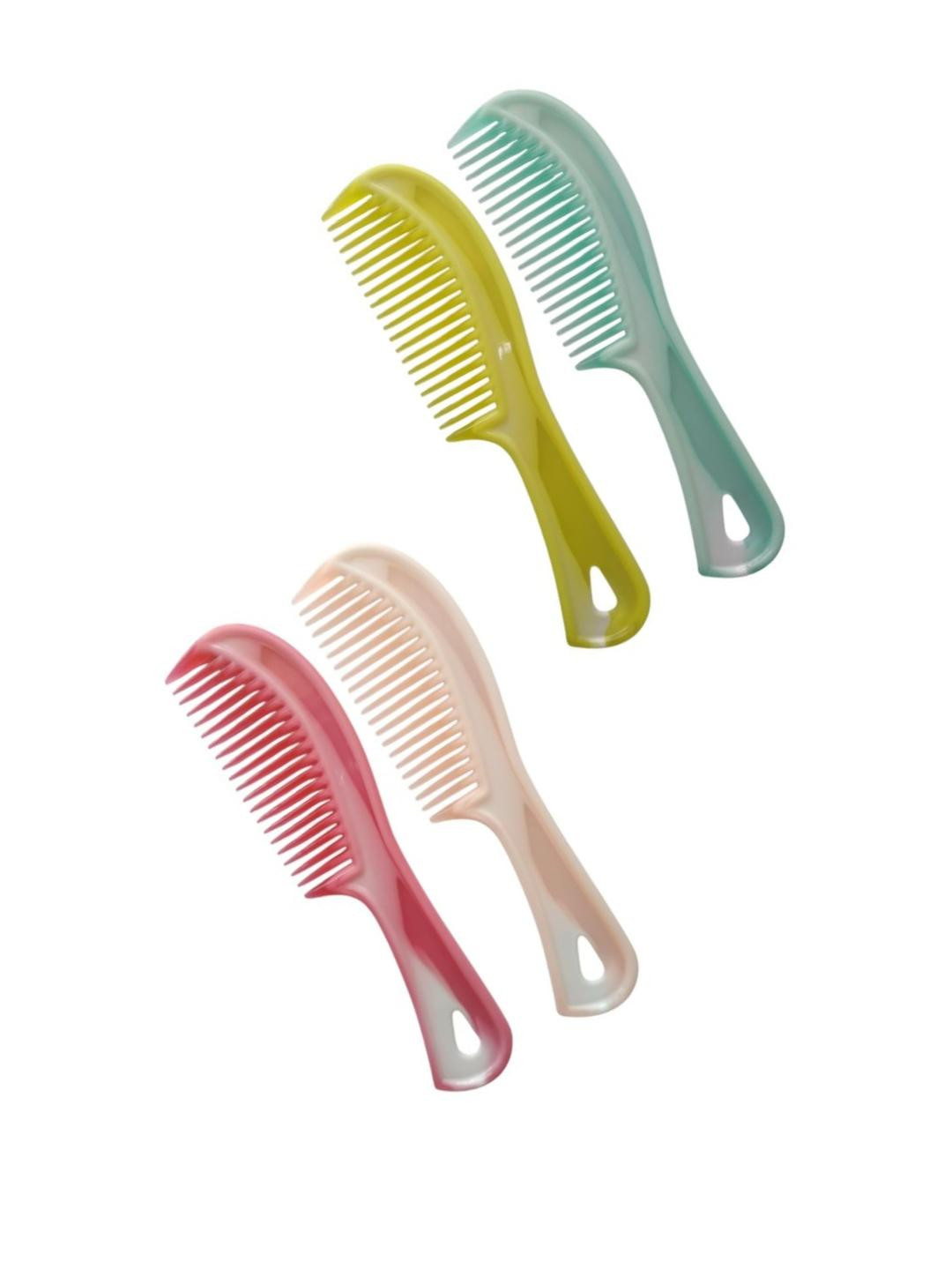 Wide Tooth Detangling Handle Combs 4 Piece