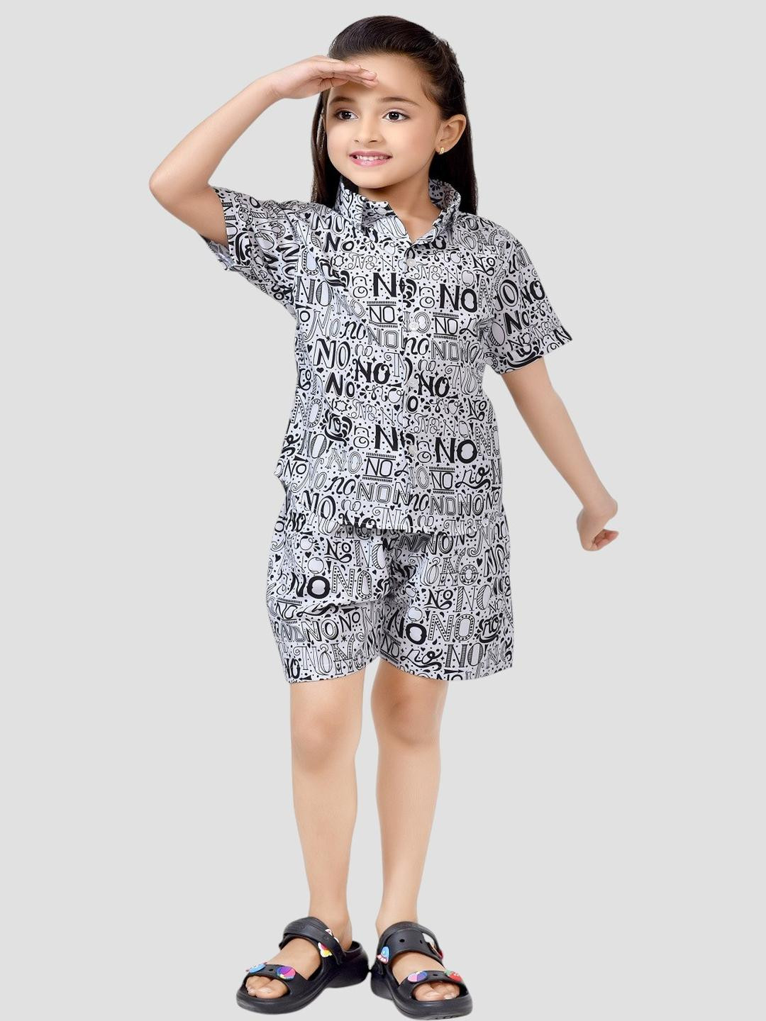 Club96 Girls Black Clothing Set