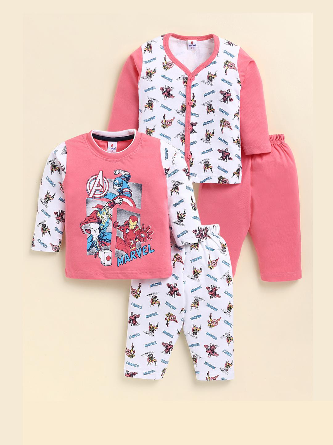 TODOS Boys Pink Clothing Set