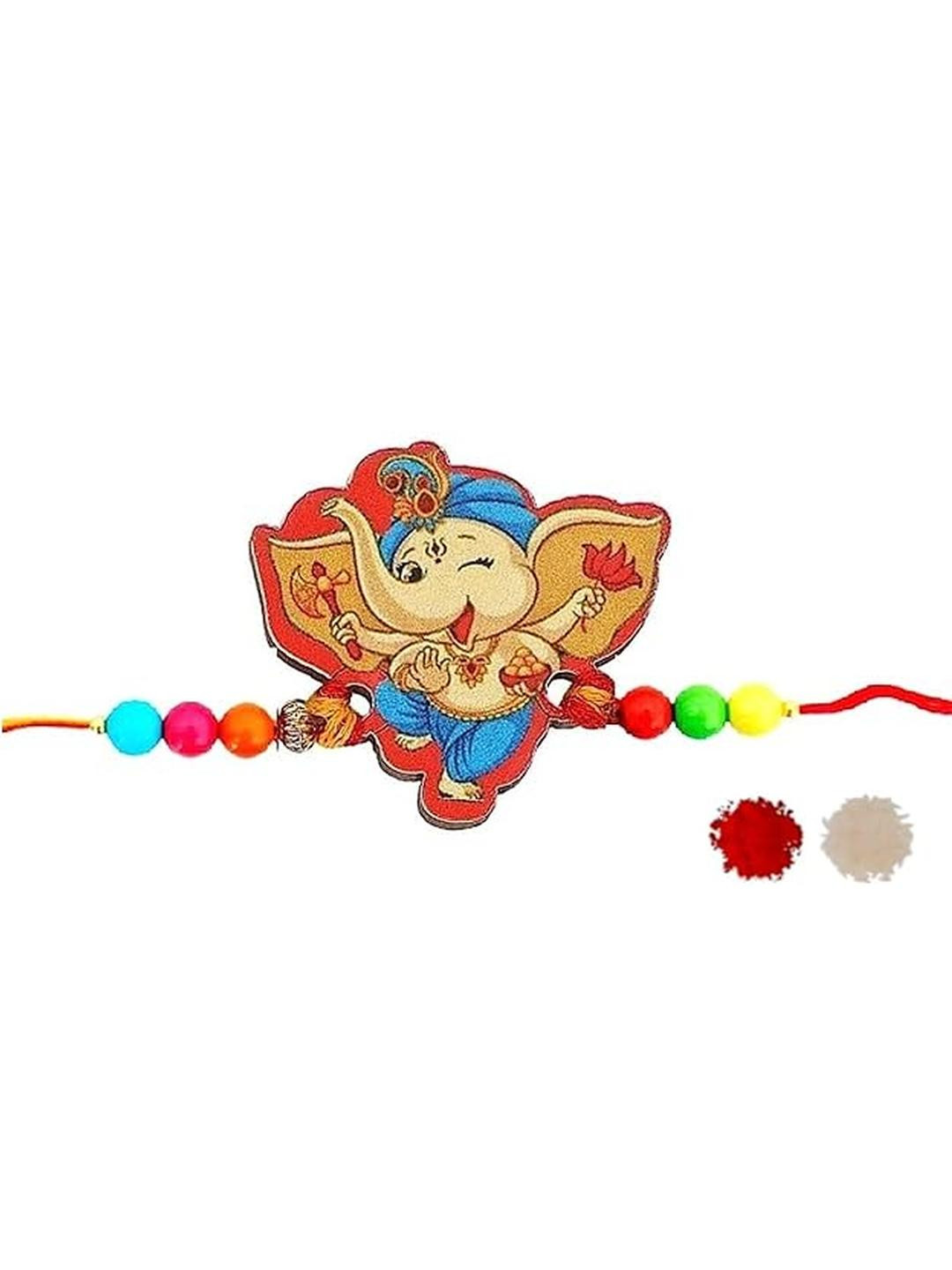 VR Creatives Boys Ganesh Thread Rakhi