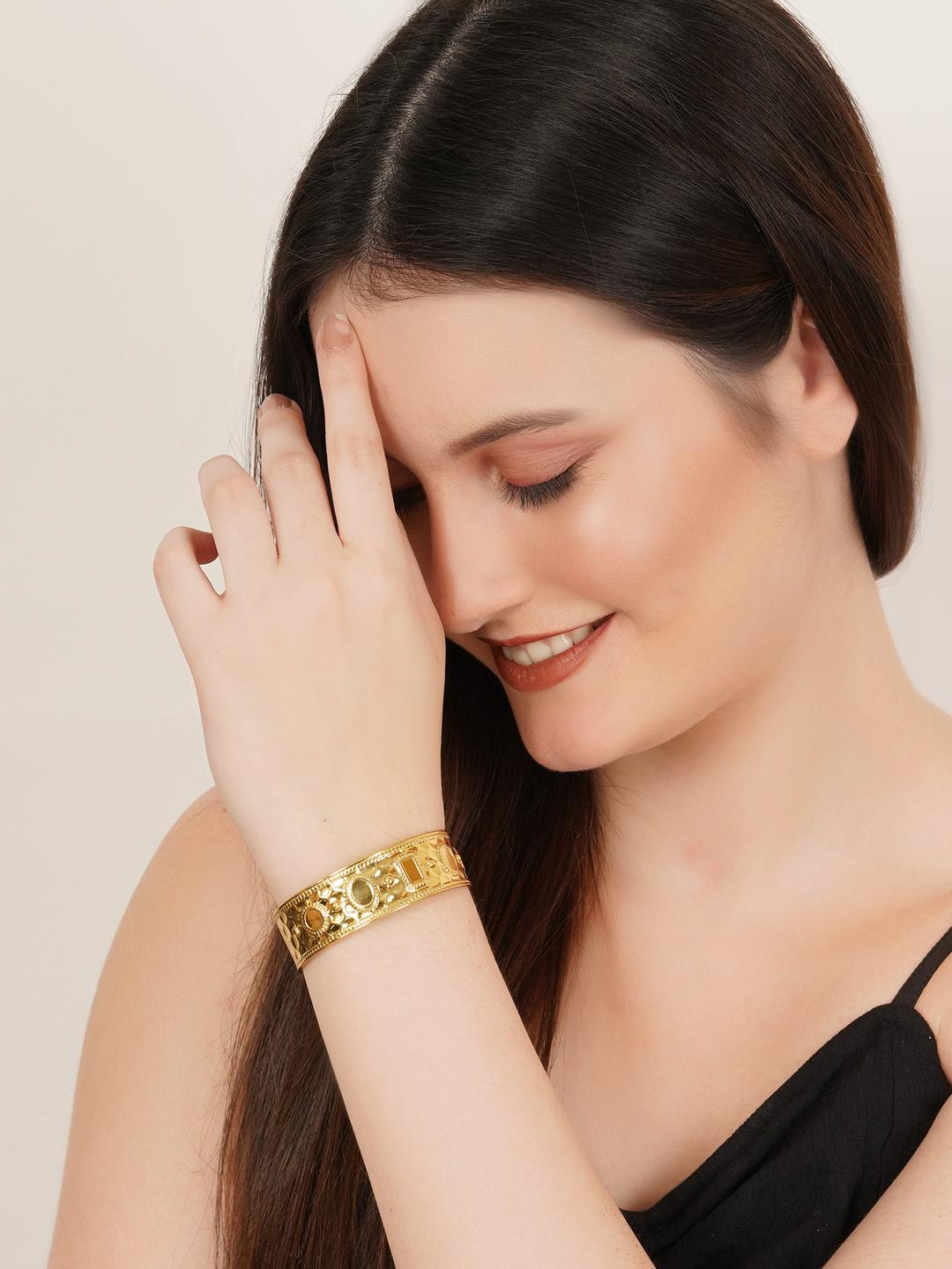 MILLER Women Gold-Plated Bangle-Style Bracelet