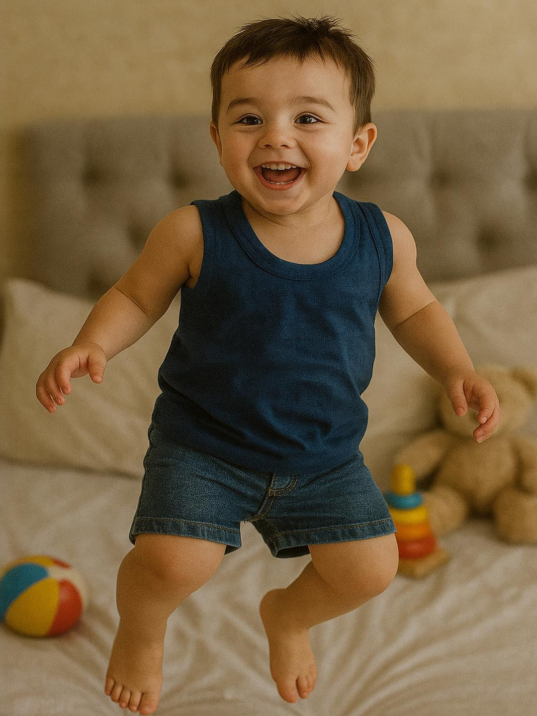 Cortica Kids Pack Of 6 Colorful Cotton InnerWear Vests