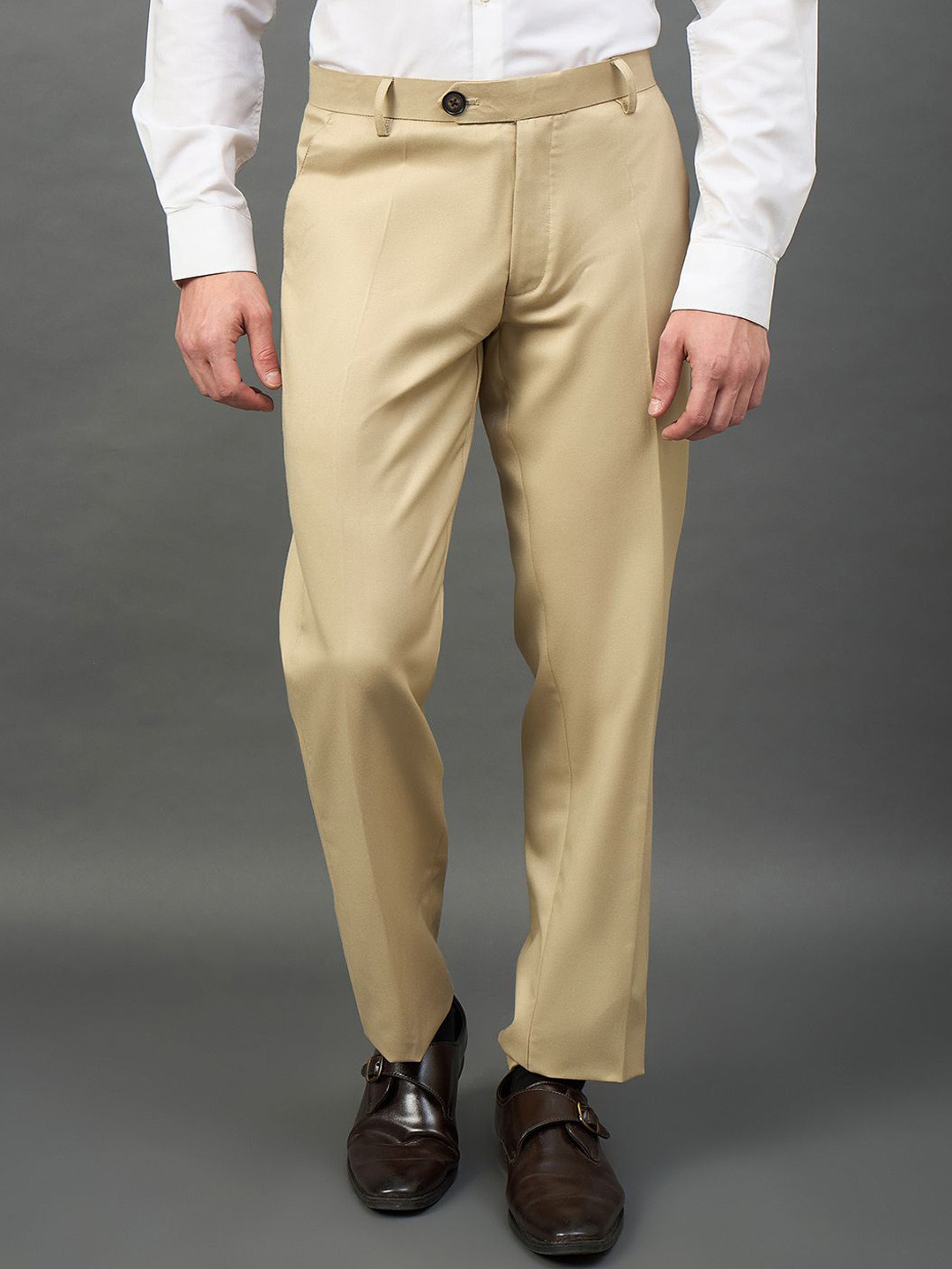 THE BEETEL HOUSE Men Regular Fit Mid-Rise Cotton Chinos