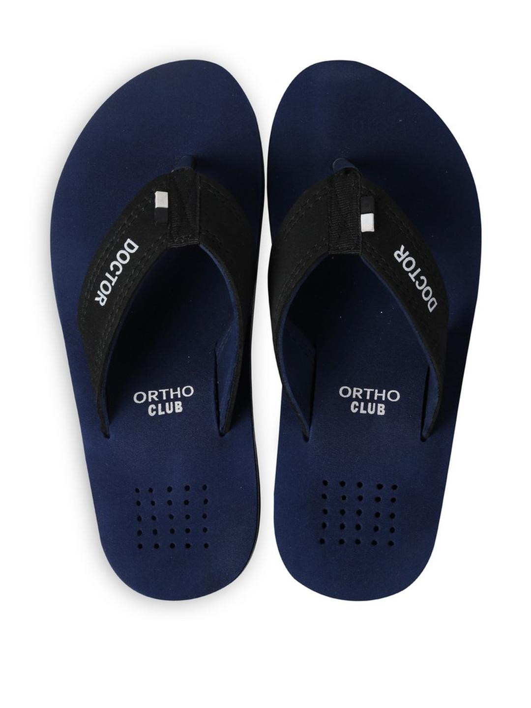 ORTHO CLUB Solid Slip-On Flip Flops