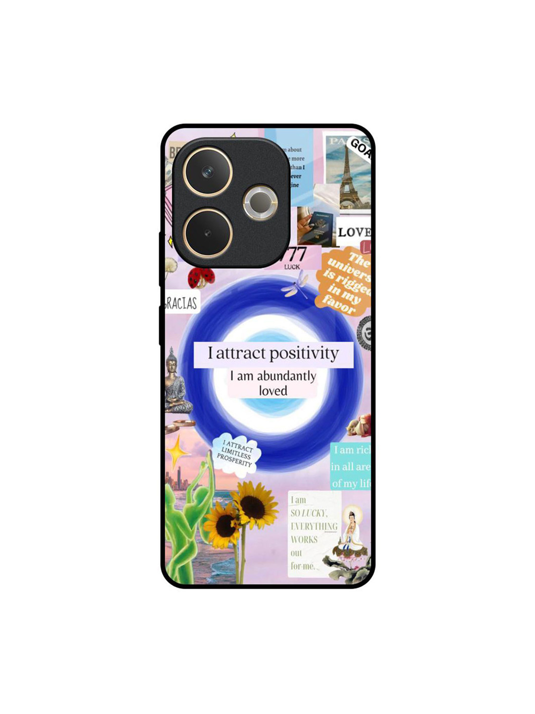 QRIOH Quirky Printed Oppo A5 Pro 5G Positivity Fusion Silicone Back Case