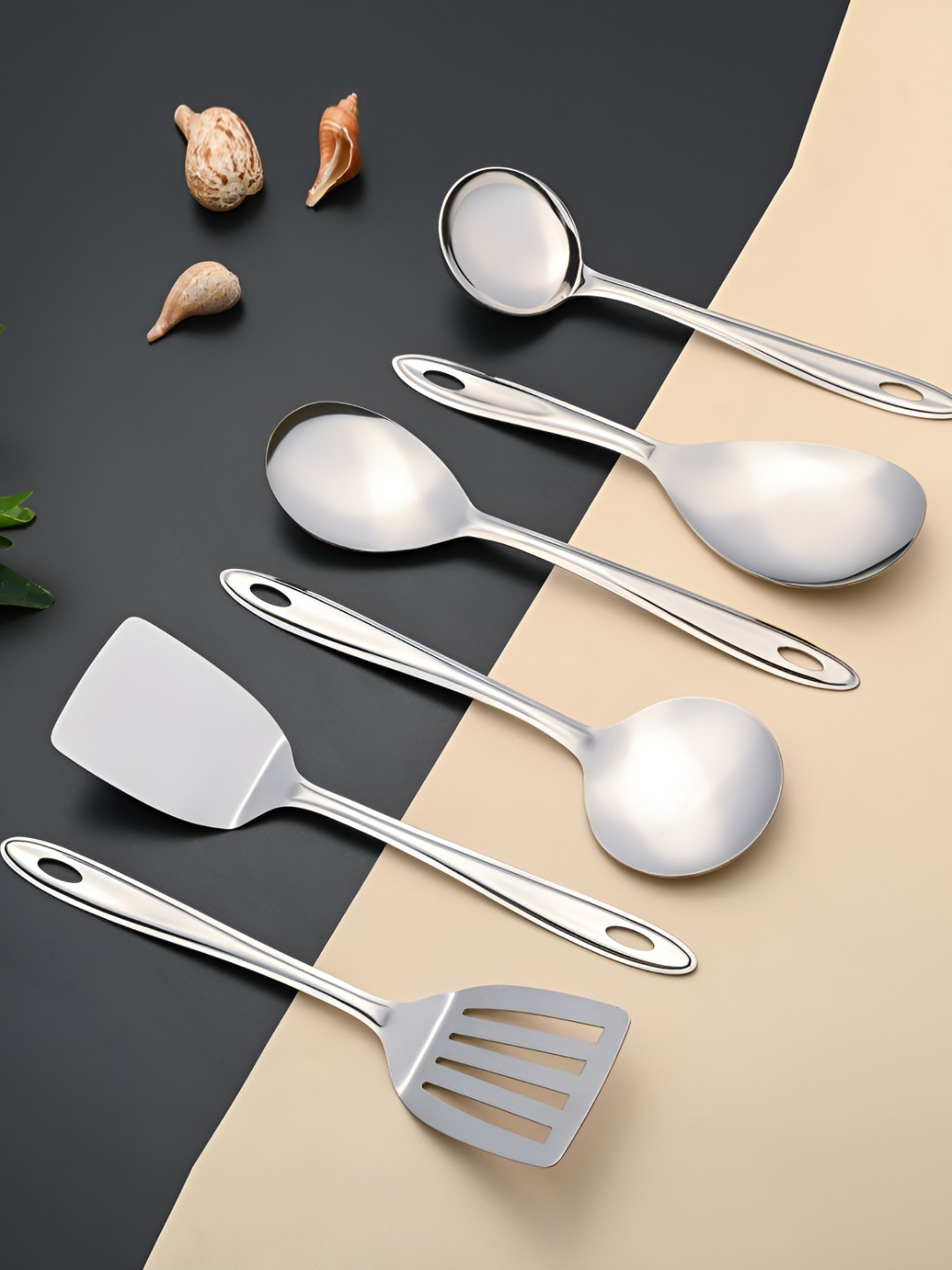 FNS Silver-Toned 5 Pieces Stainless Steel Cutlery Set