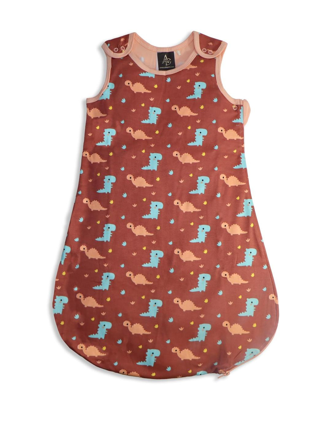 Adhigams Baby Dino Doddle Soft & Comfy Baby Sleeping Sack with Side Zipper Lock