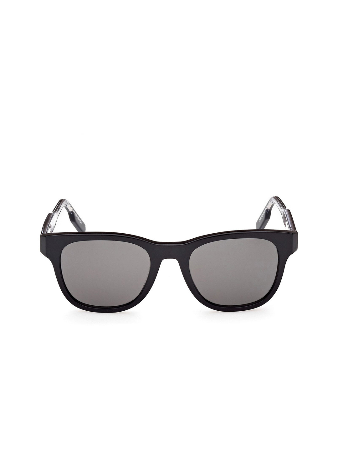 Ermenegildo Zegna Men Full Rim Square Sunglasses with UV Protected Lens EZ0222 52 01A