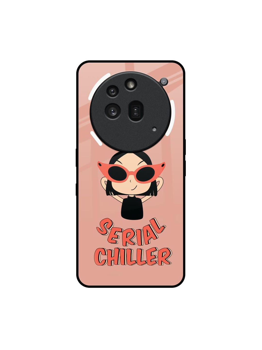 QRIOH Chilling Girl Printed Ultra Shockproof Silicone Nothing Phone 3a Pro Back Case