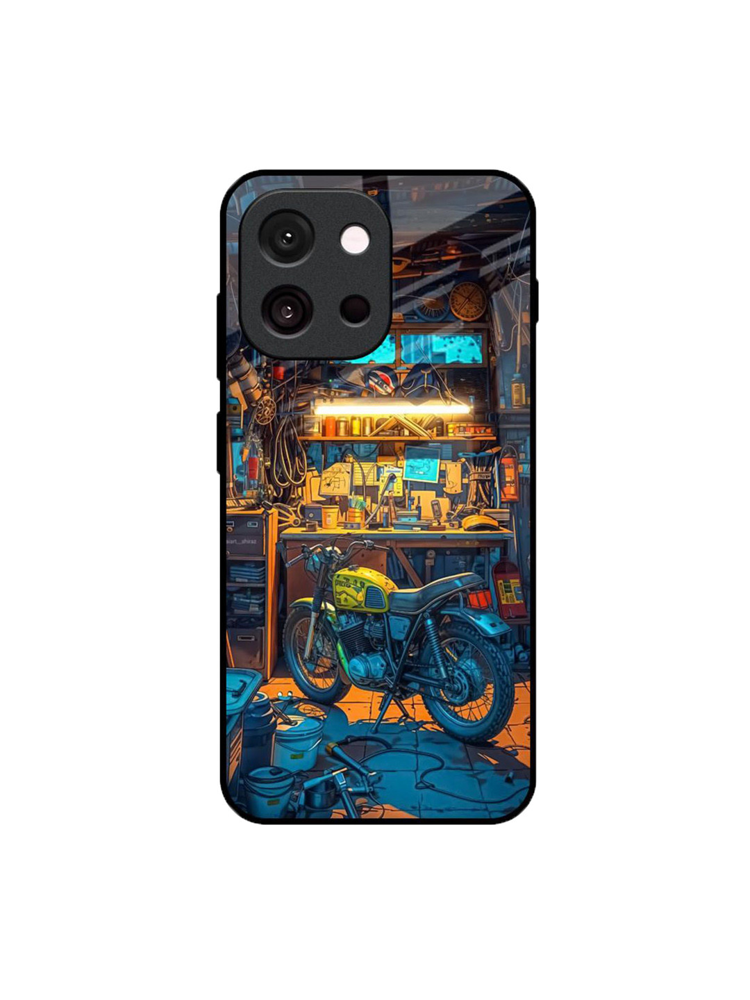 QRIOH Garage Guardian Quirky Printed OnePlus 13T 5G Silicone Mobile Back Case