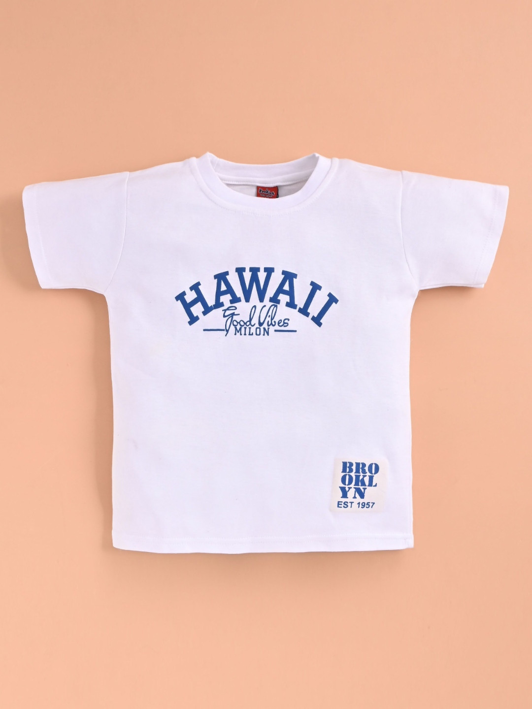 Alexa Creation Boys Typography Printed Round Neck Cotton T-shirt