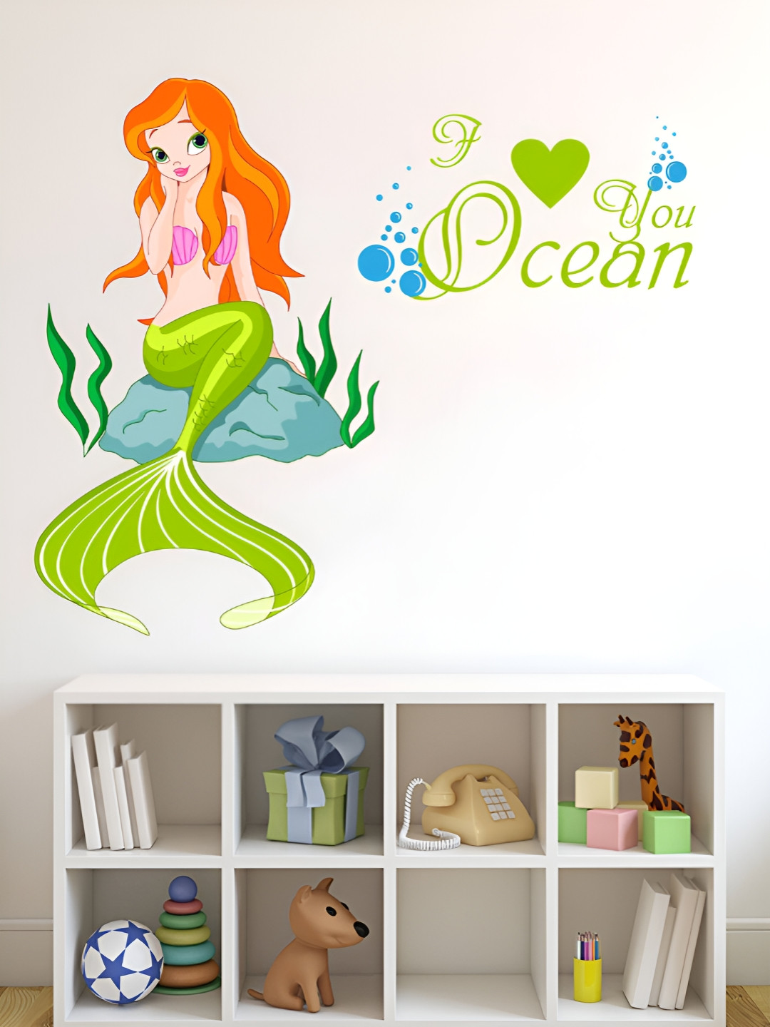 LANSTICK Sea Queen Printed Heat Resistance Wall Sticker