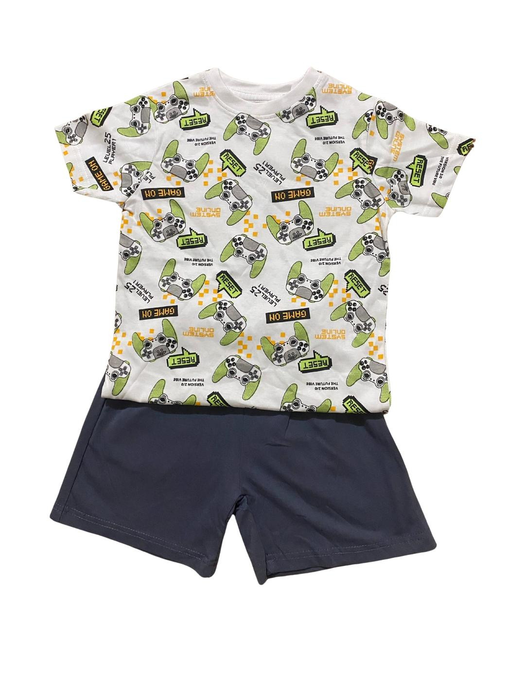 Nihvi Boys White Tshirts