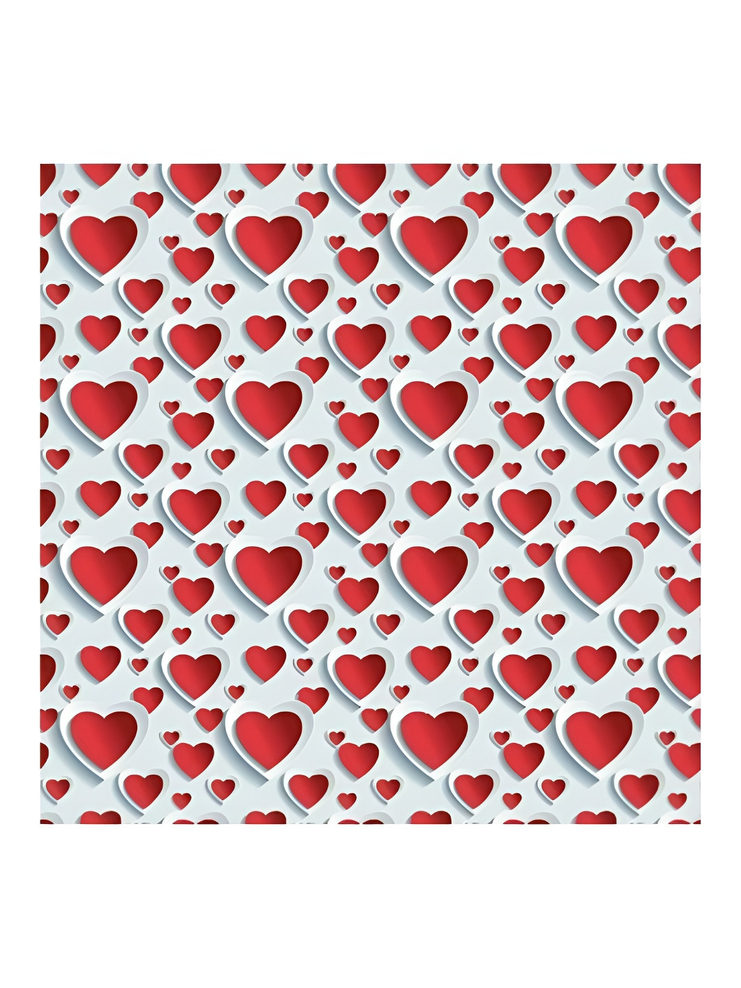 Aura Red & White Self Adhesive Wallpaper & Sticker